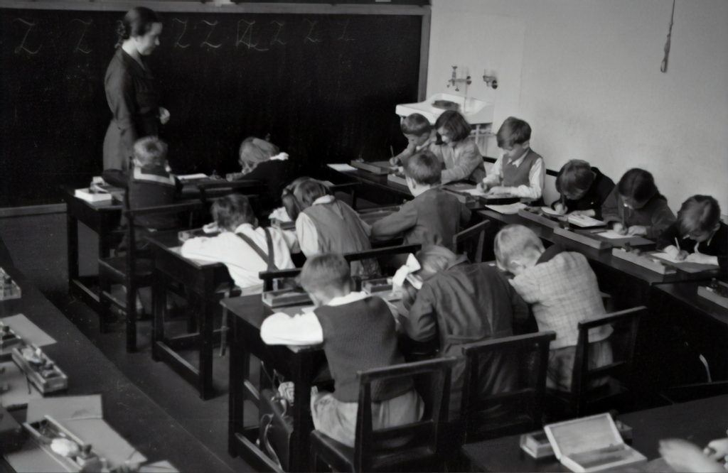 Describing a classroom from the 19th century will require different specifics than one from the 21st century.